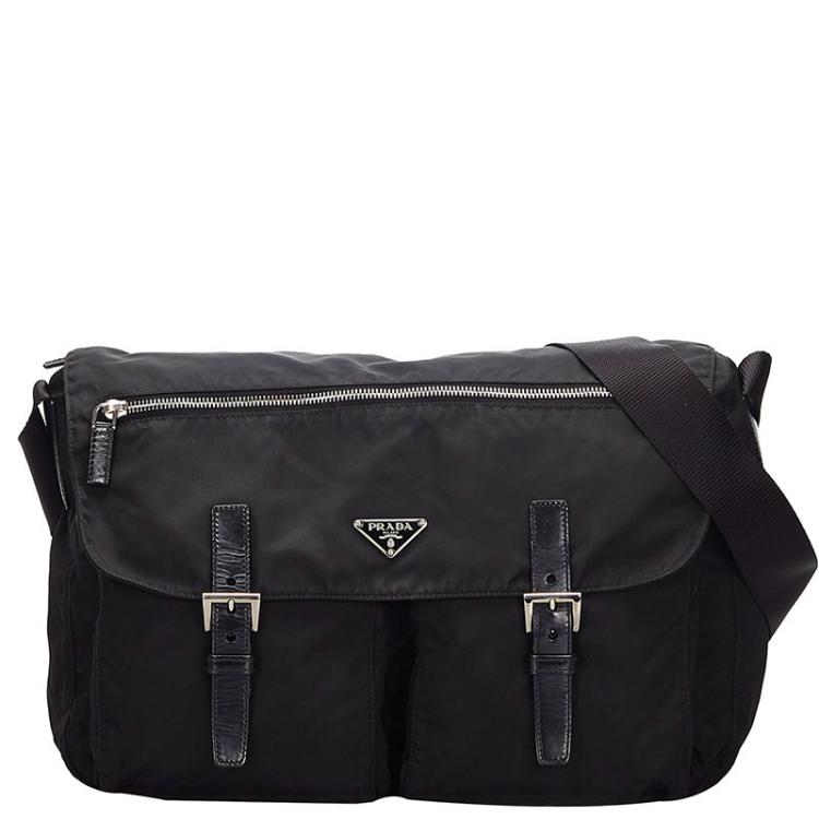 prada black nylon crossbody