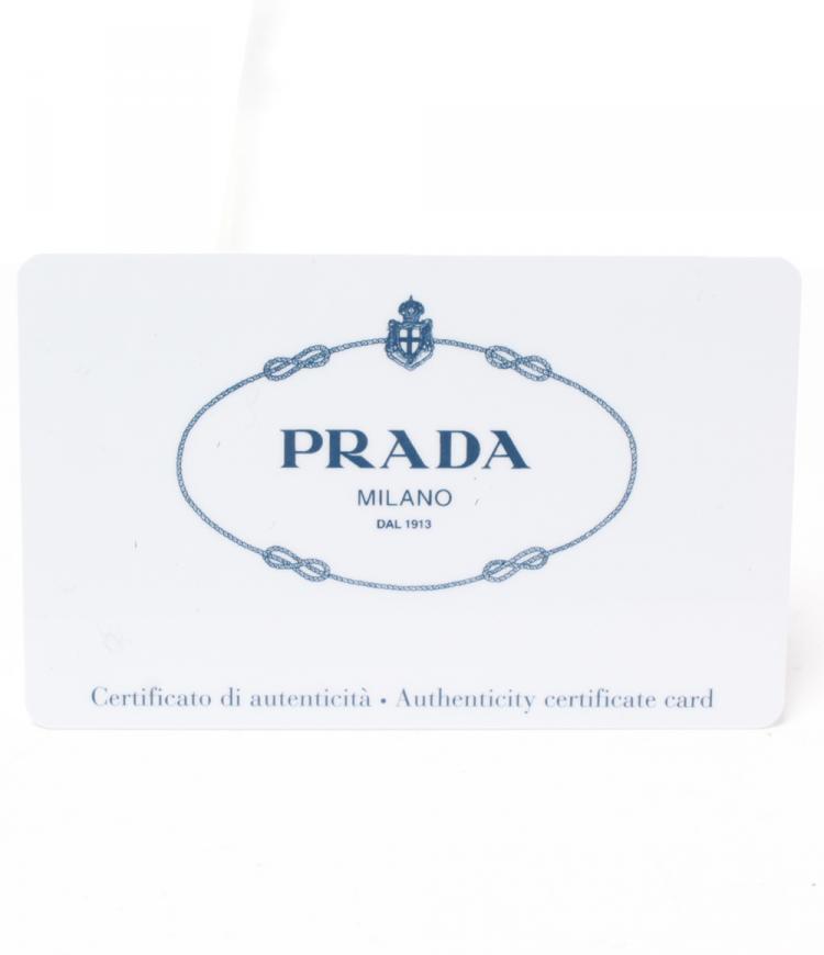 Pre Owned Prada Black New Vela Nylon Studded Messenger Bag