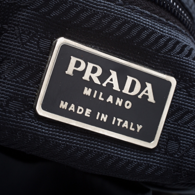 Pre Owned Prada Blue Tessuto Nylon Zainetto Backpack