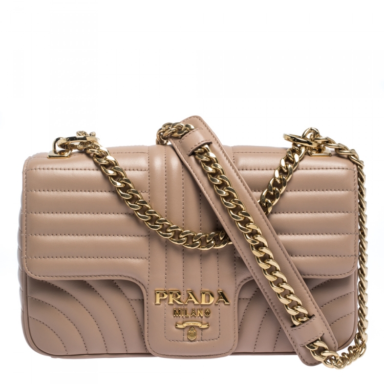 Prada diagramme leather online chain crossbody