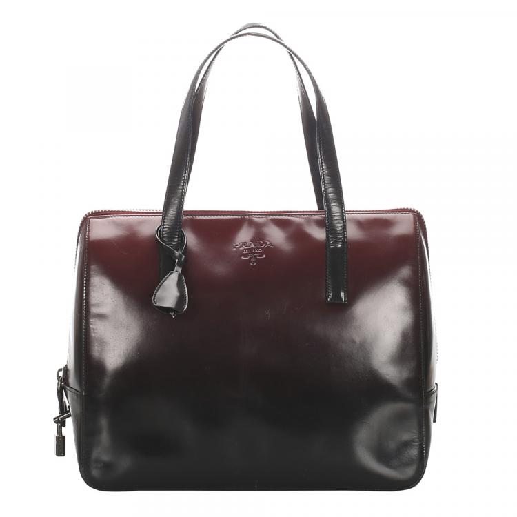 prada patent leather bag