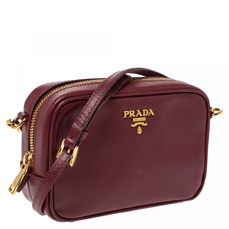 prada red camera bag