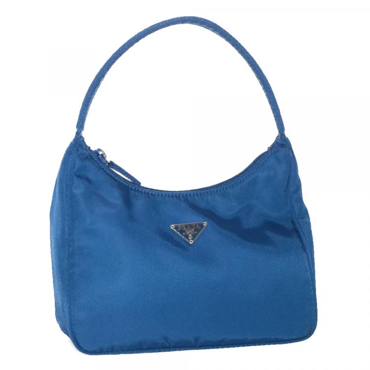 prada blue nylon bag