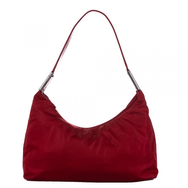 prada red sling bag