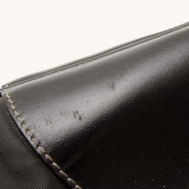 Pre Owned Prada Black Nylon Classic Buckle Hobo Bag