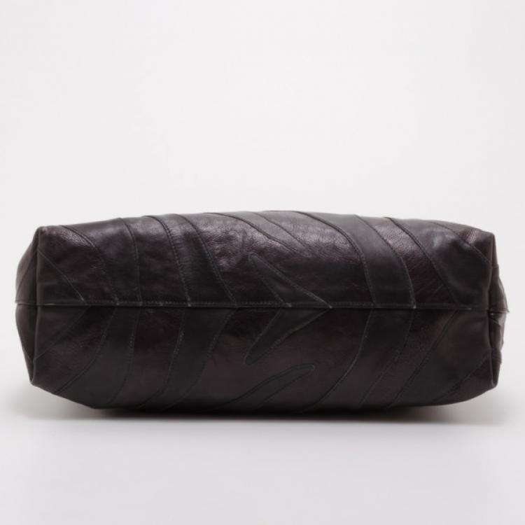 Pre Owned Prada Black Nappa Leather Mordore Hobo