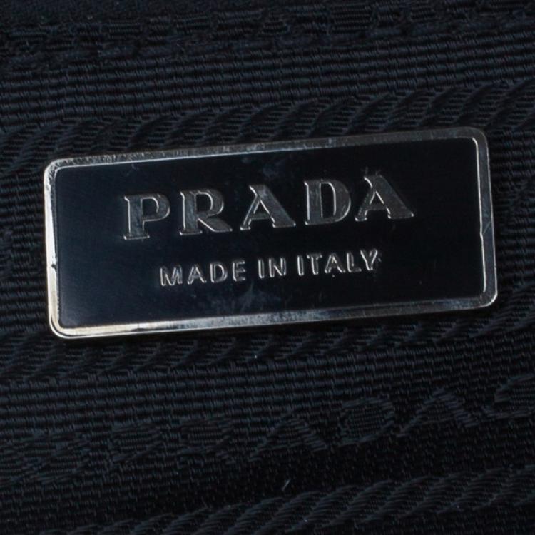 Pre Owned Prada Purple Calfskin Leather Antic Lock Rocket Hobo