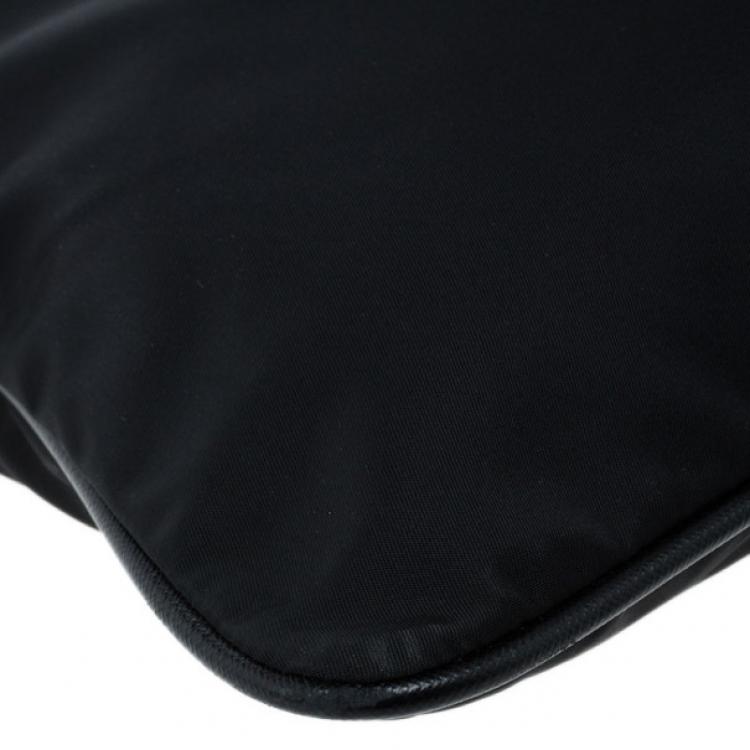 Pre Owned Prada Black Nylon Messenger Bag