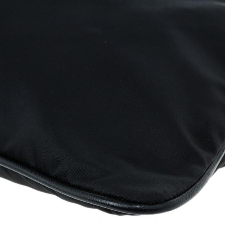 Pre Owned Prada Black Nylon Messenger Bag