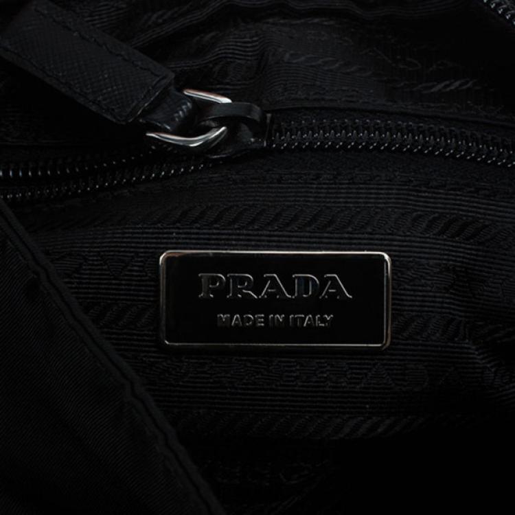 Pre Owned Prada Black Nylon Messenger Bag