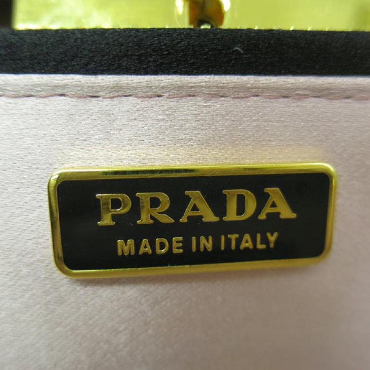 prada satin clutch