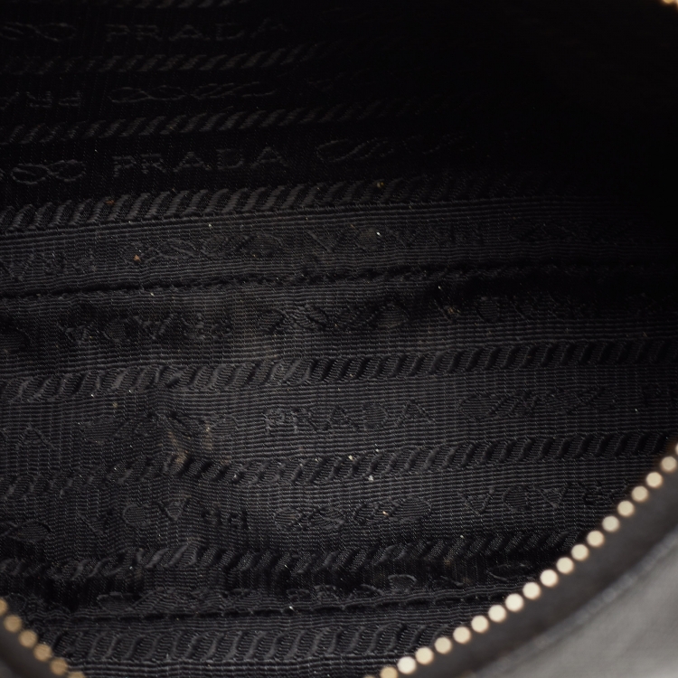 Pre Owned Prada Black Saffiano Leather Mini Bag