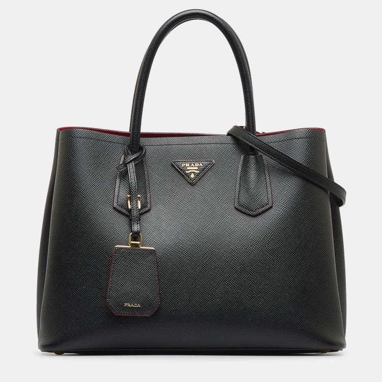 Prada Saffiano Cuir Medium Double Bag