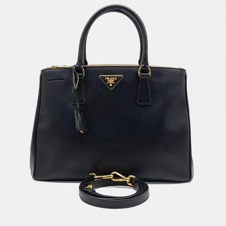 Pre Owned Prada Saffiano Lux Tote/Crossbody Bag