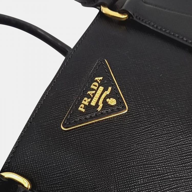 Pre Owned Prada Saffiano Lux Tote/Crossbody Bag