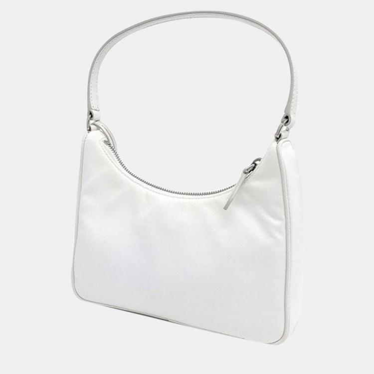 Prada White Re-Nylon Hobo Bag Prada | TLC