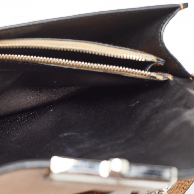 Pre Owned Prada Brown Saffiano Lux Leather Sound Flap Top Handle Bag