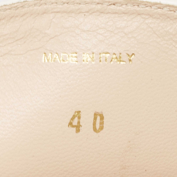 Pre Owned Prada Black Leather Wedge Slide Sandals Size 40