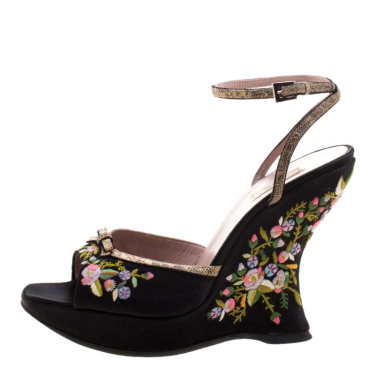 Prada hotsell floral sandals