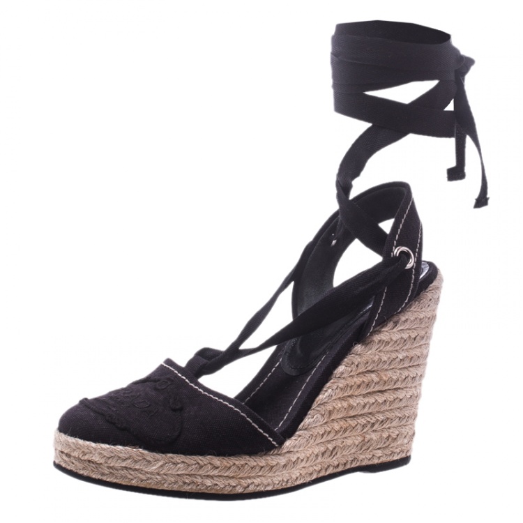 navy blue espadrille wedge shoes