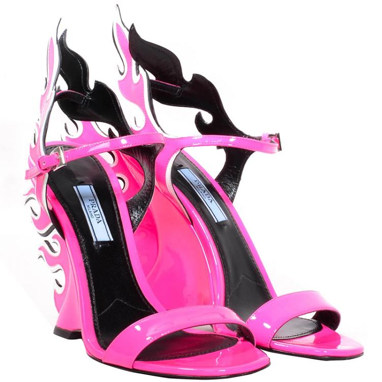 pink prada flame shoes