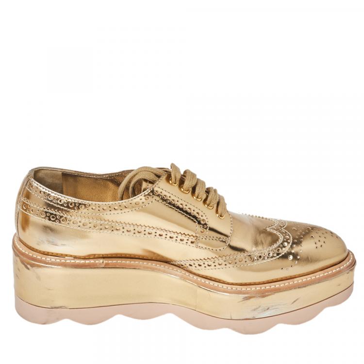 prada leather platform sneakers