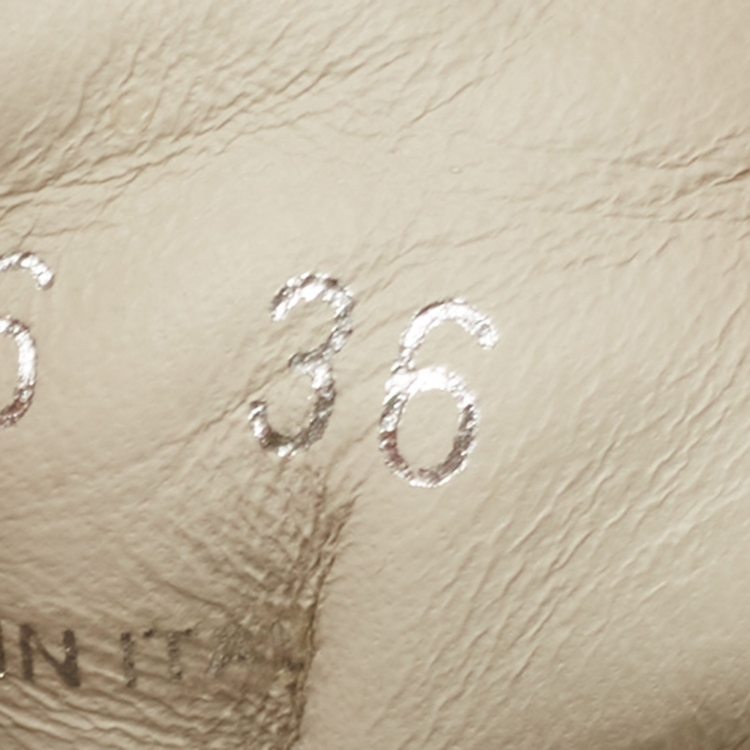 Pre Owned Prada Beige Suede and Leather Lace Up Low Top Sneakers Size 36