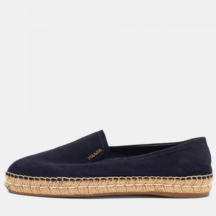 Shops Prada suede espadrille flats