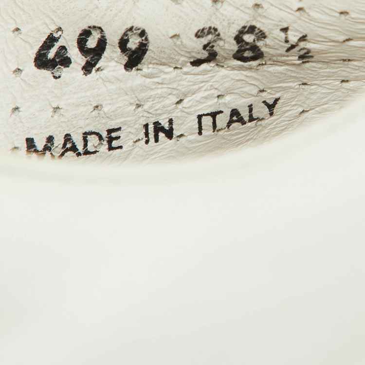 Pre Owned Prada Sport White Canvas Lace Up Sneaker Size 38.5