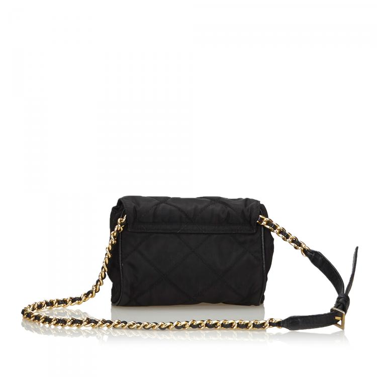 prada belt bag with chain
