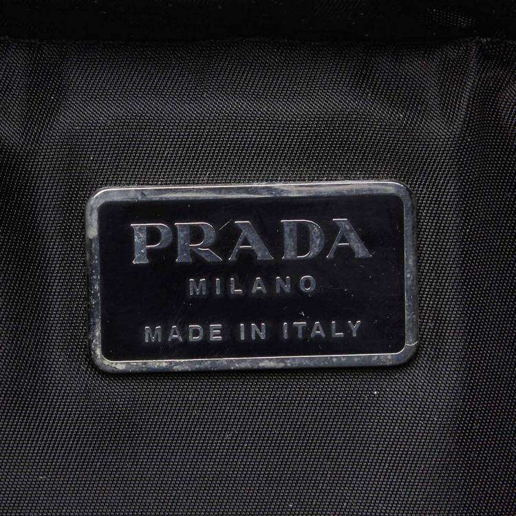 Pre Owned Prada Black Nylon Backpack