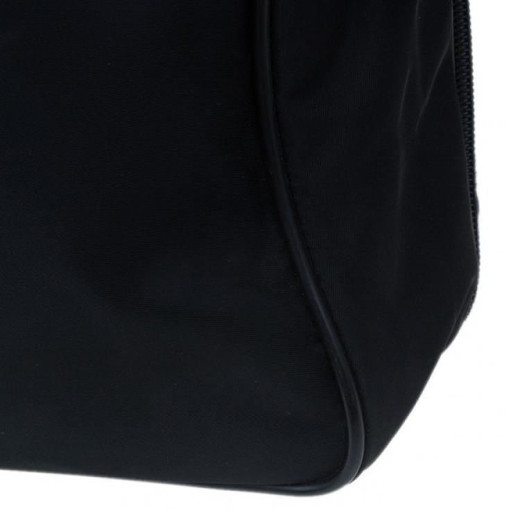 Pre Owned Prada Black Nylon Briefcase