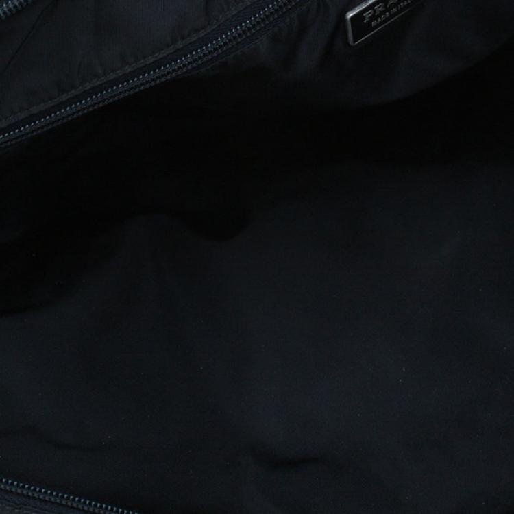 Pre Owned Prada Black Nylon Briefcase