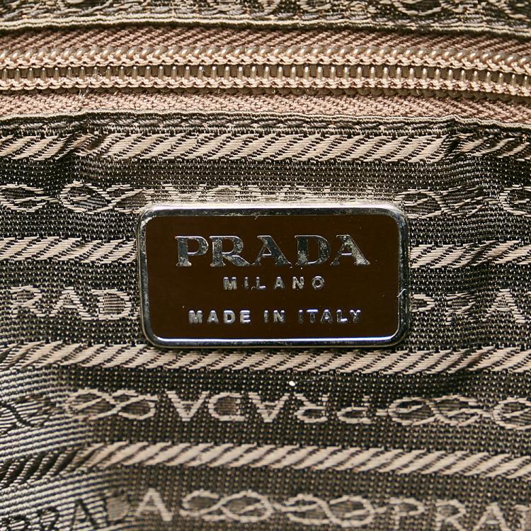 Pre Owned Prada Green Tessuto Drawstring Backpack