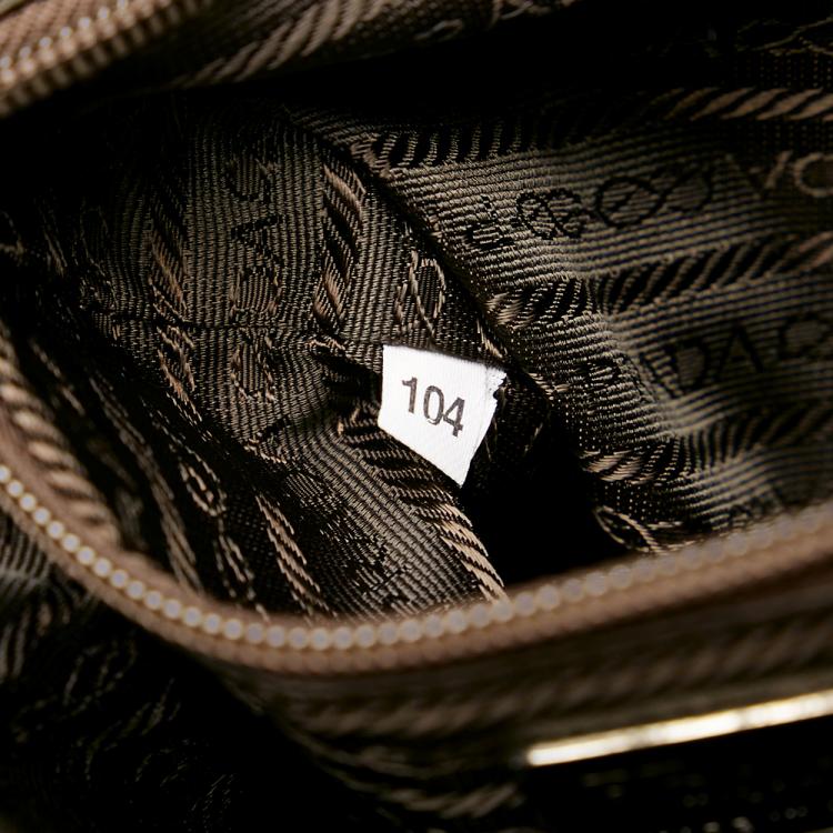 Pre Owned Prada Green Tessuto Drawstring Backpack