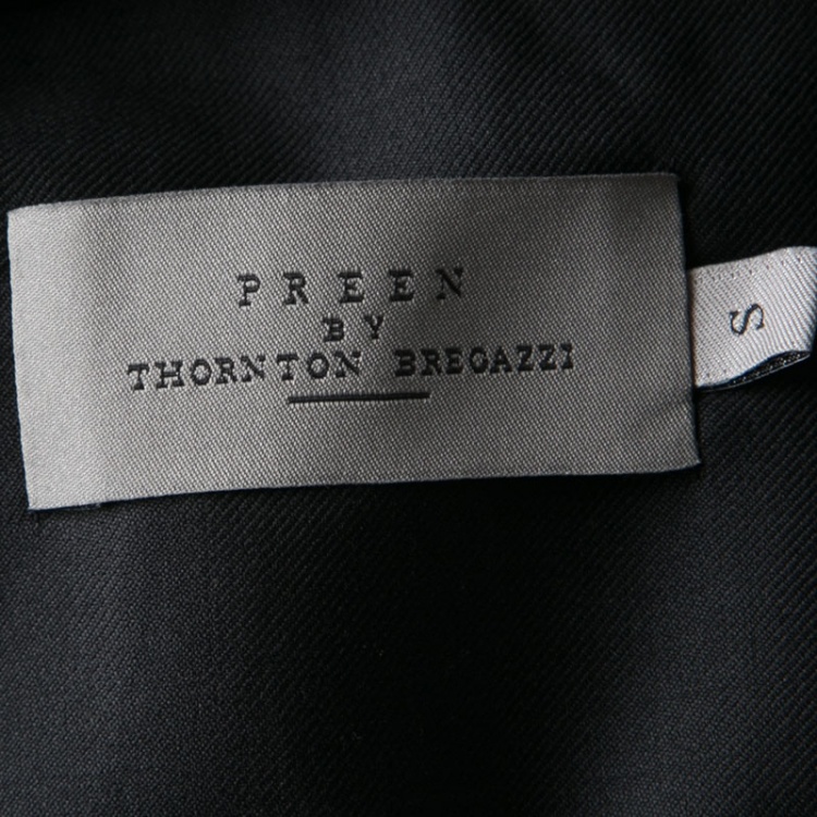 Pre Owned Preen by Thornton Bregazzi Monochrome Dalmatin Spot Jacquard Colby Jacket S