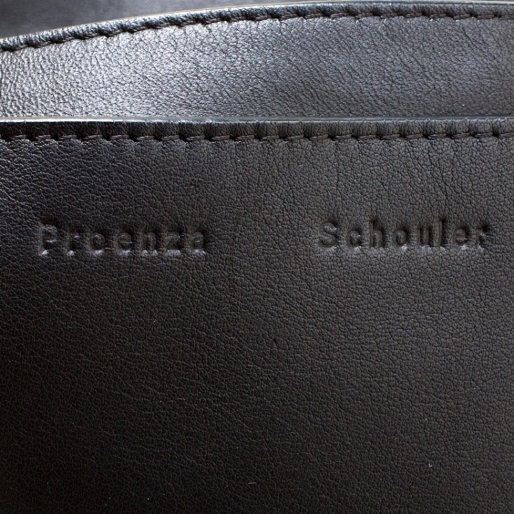 Pre Owned Proenza Schouler Black Leather Ps Courier Shoulder Bag