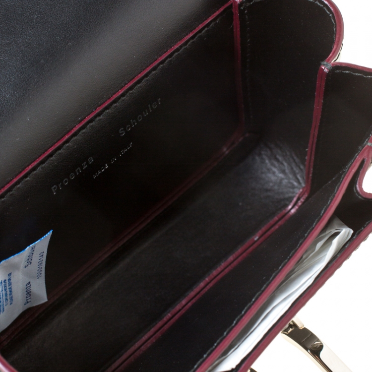 مملوكة مسبقًا Proenza Black Leather Mini PS1 Mini Indigo Crossbody Bag