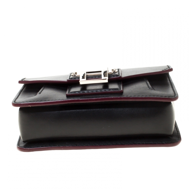 مملوكة مسبقًا Proenza Black Leather Mini PS1 Mini Indigo Crossbody Bag
