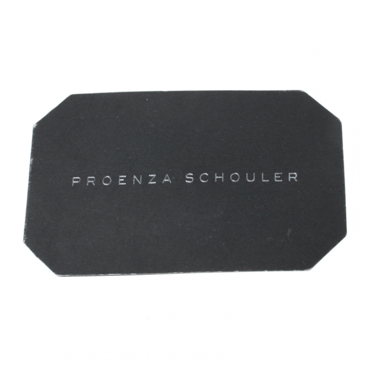Pre Owned Proenza Schouler Emerald Leather Large PS1 Top Handle Bag