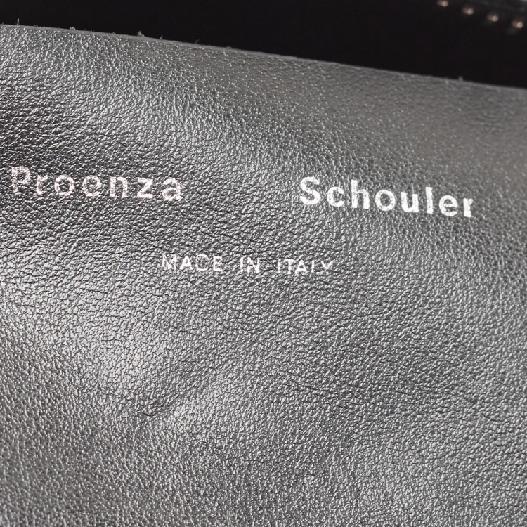 Pre Owned Proenza Schouler Silver Leather Shoulder Bag