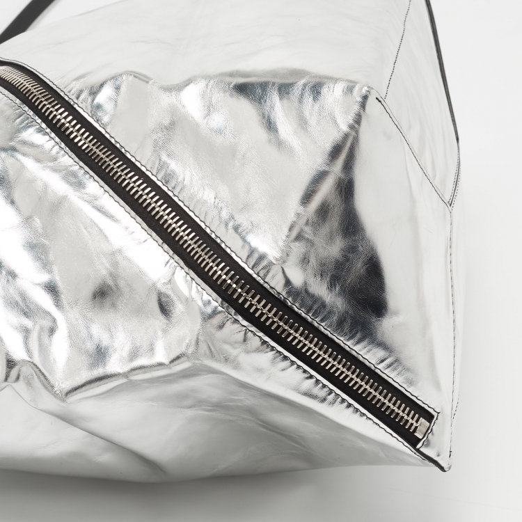 Pre Owned Proenza Schouler Silver Leather Shoulder Bag
