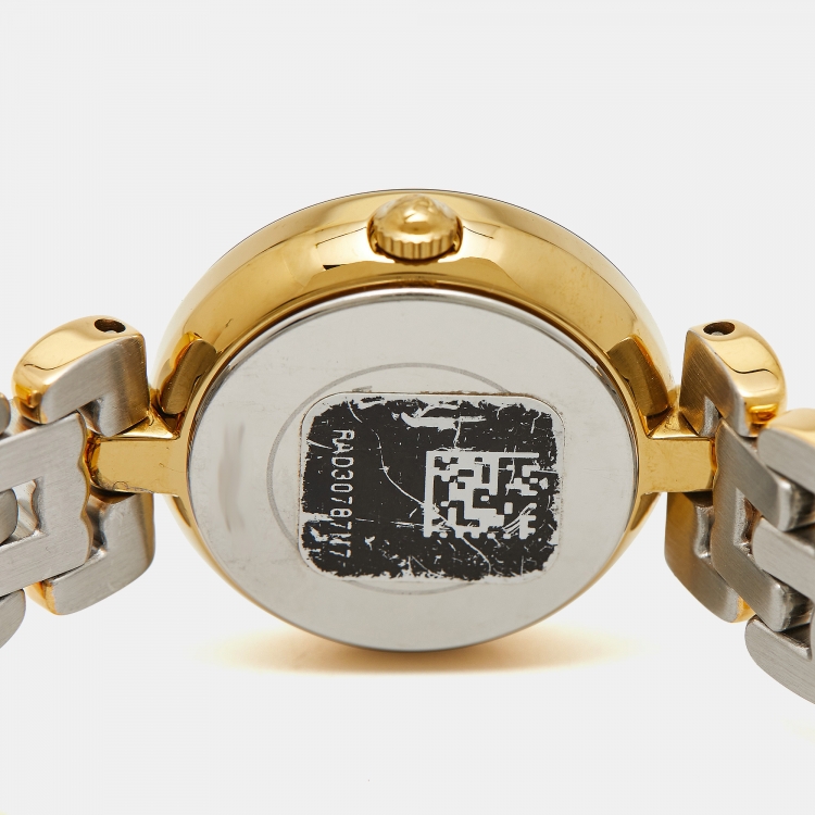 Pre Owned Rado Champagne Two-Tone Stainless Steel Florence R48745253 Women's Wristwatch