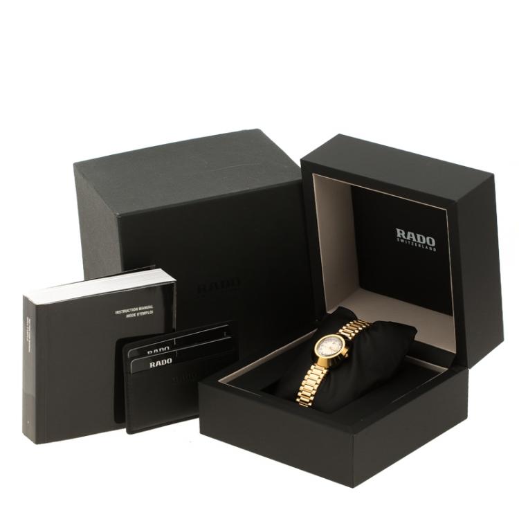 Pre Owned Rado Diastar Gold Plated SS Gold Women's Wristwatch 27 mm