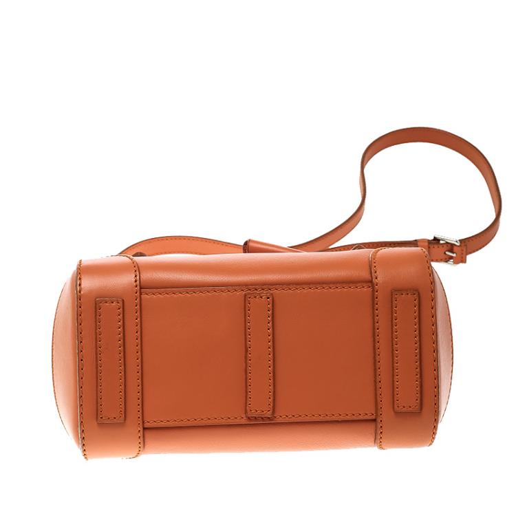 Pre Owned Ralph Lauren Orange Leather Ricky Crossbody Bag