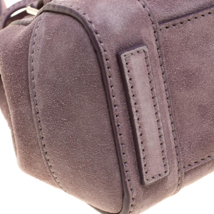 Pre Owned Ralph Lauren Lilac Suede Ricky Crossbody Bag