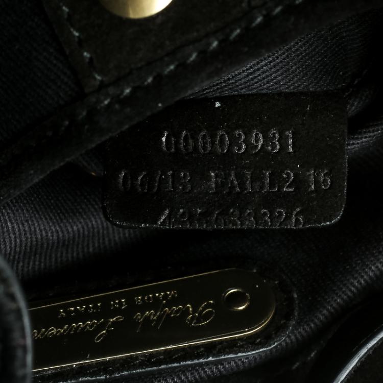 Pre Owned Ralph Lauren Black Leather Drawstring Fringed Bucket Bag