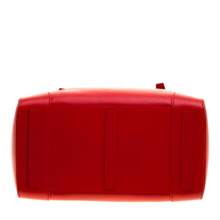 Pre Owned Ralph Lauren Red Leather Ricky Top Handle Bag