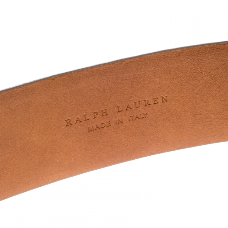 Pre Owned Ralph Lauren Beige Suede Belt 85cm