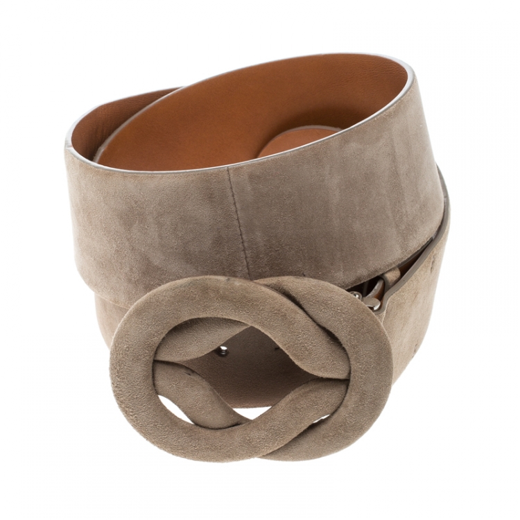 Pre Owned Ralph Lauren Beige Suede Belt 85cm